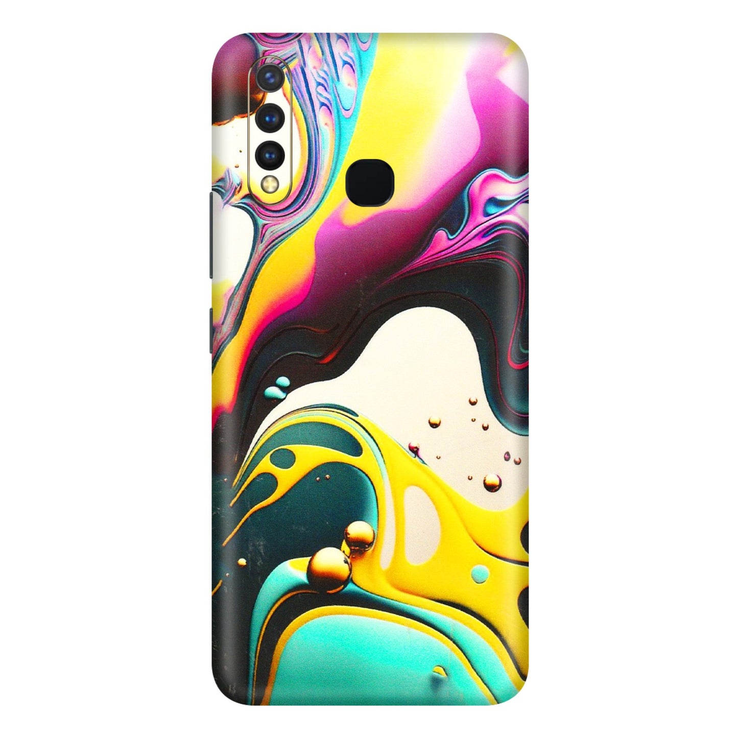 VIVO Y Series Phone Skins (All Models) - Multicolor Abstract pattern - 3D Embossed Finish (L-254) Vivo Y19
