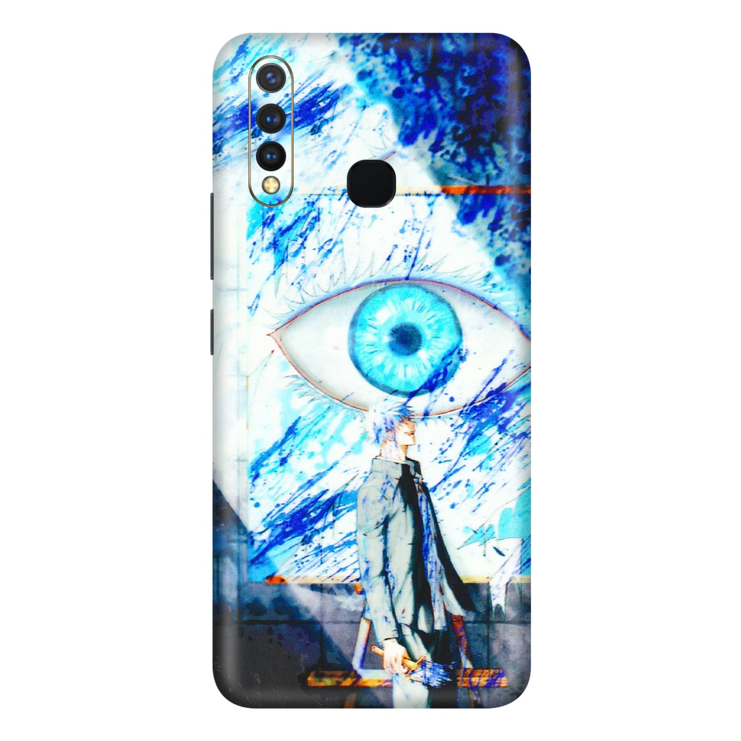 VIVO Y Series Phone Skins (All Models) - Anime Sea Blue Eye - 3D Embossed Finish (L-318) Vivo Y19
