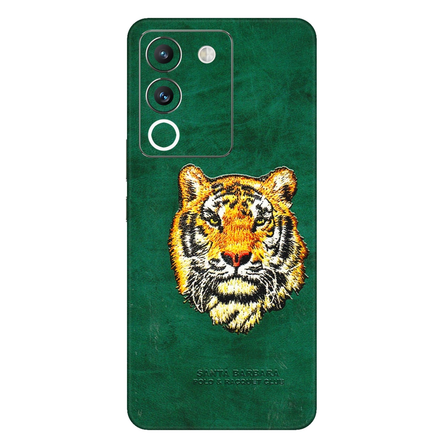 VIVO Y Series Phone Skins (All Models) - Leather Feel Tiger - 3D Embossed Finish (L-111) Vivo Y200 (5G)