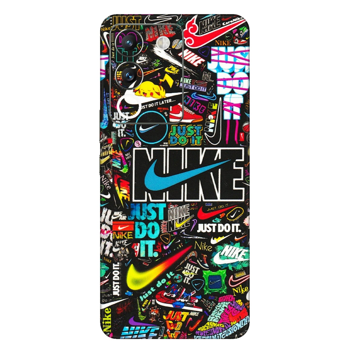 VIVO Y Series Phone Skins (All Models) - Just Do It Doodles - 3D Embossed Finish (L-166) Vivo Y200 (5G)