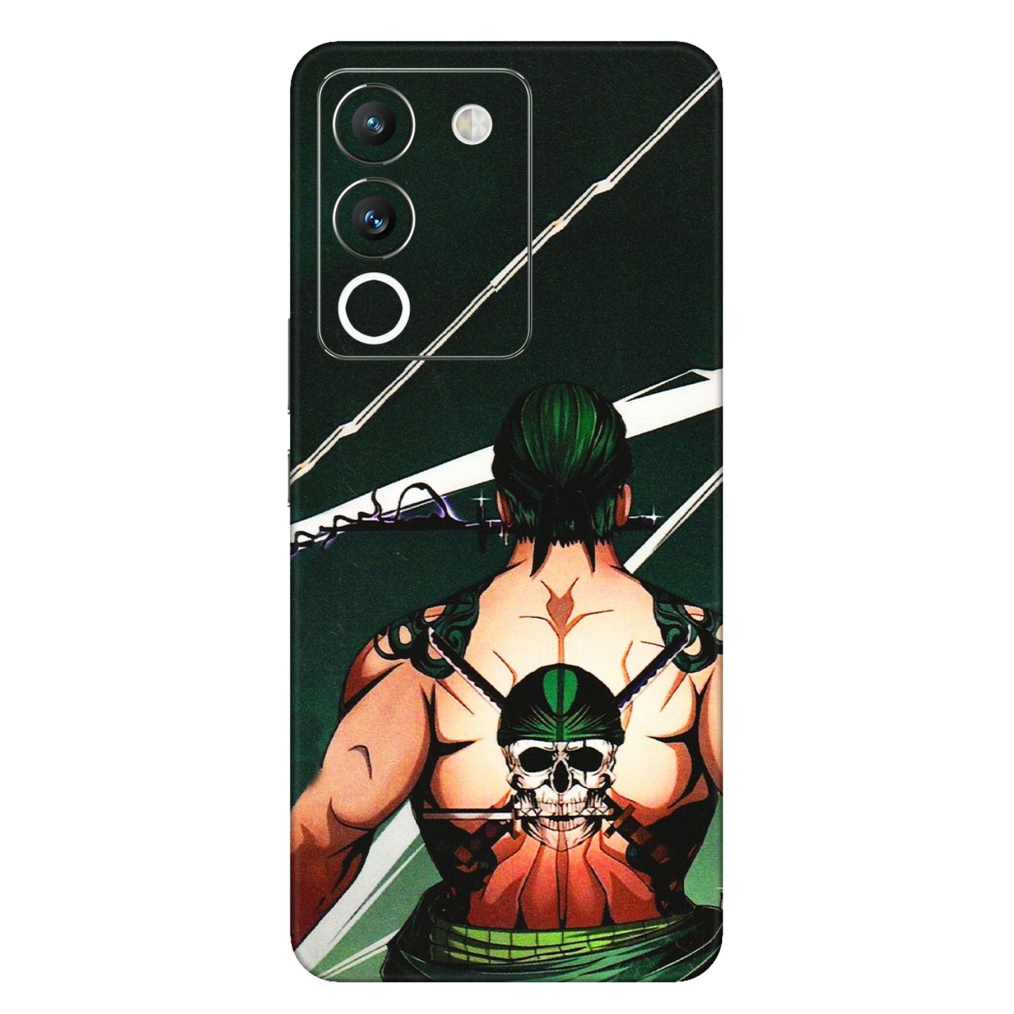 VIVO Y Series Phone Skins (All Models) - Zoro Anime - 3D Embossed Finish (L-23) Vivo Y200 (5G)