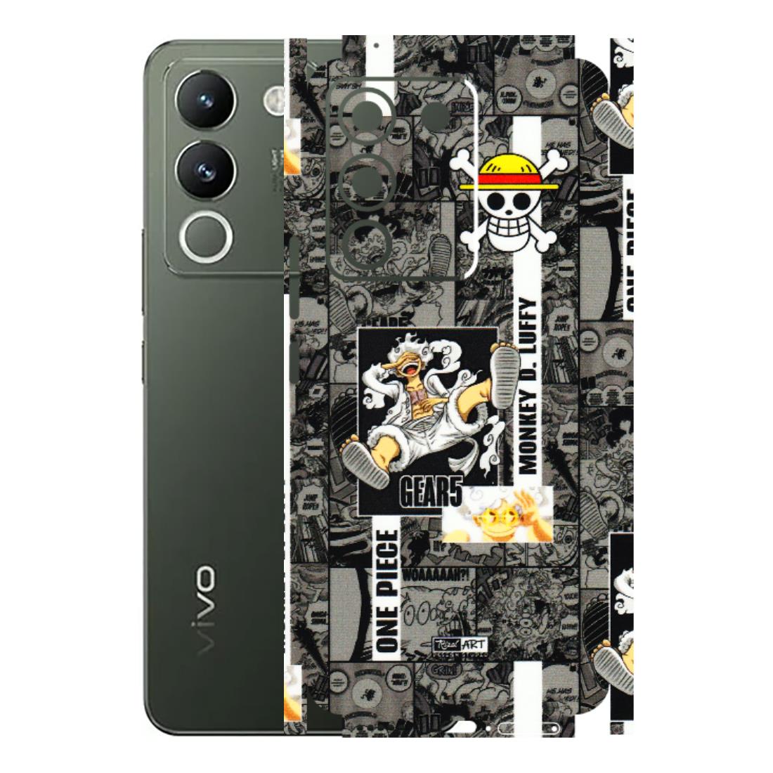 VIVO Y Series Phone Skins (All Models) - Cuffy Anime MonkeyCamic - 3D Embossed Finish (L-242) Vivo Y200 (5G)
