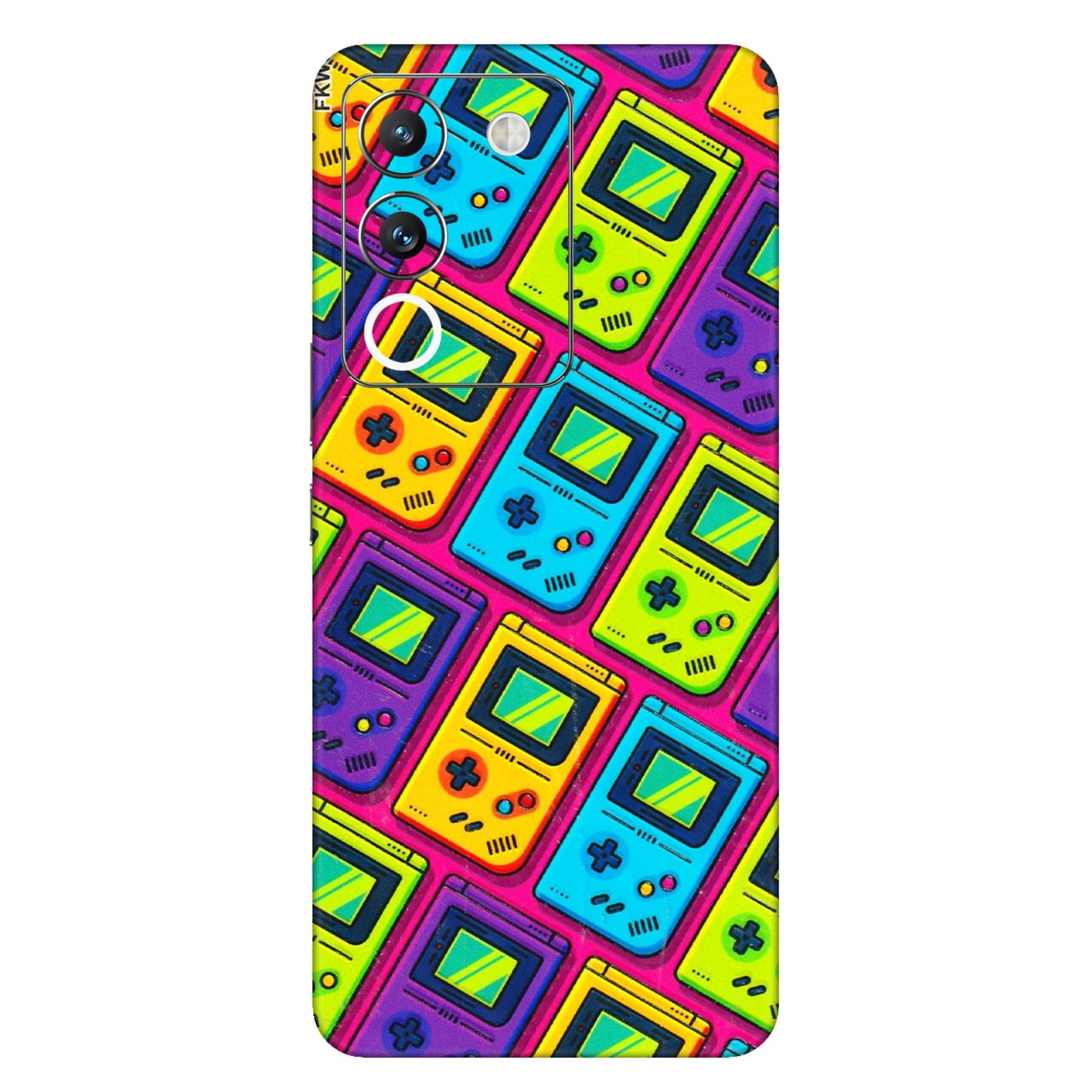 VIVO Y Series Phone Skins (All Models) - Gameboy Colourful - 3D Embossed Finish (L-266) Vivo Y200 (5G)