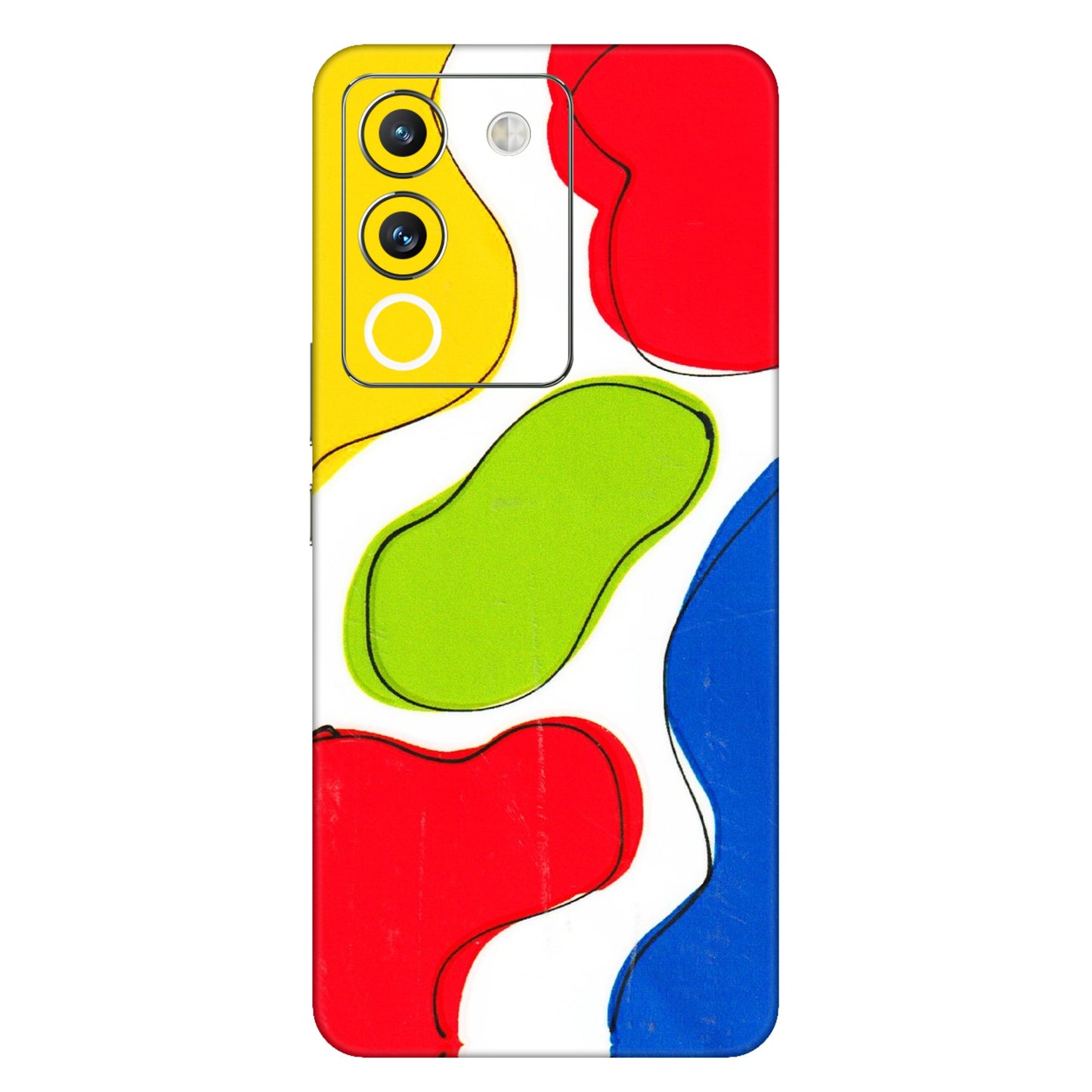 VIVO Y Series Phone Skins (All Models) - RGB Colour Paint - 3D Embossed Finish (L-284) Vivo Y200 (5G)