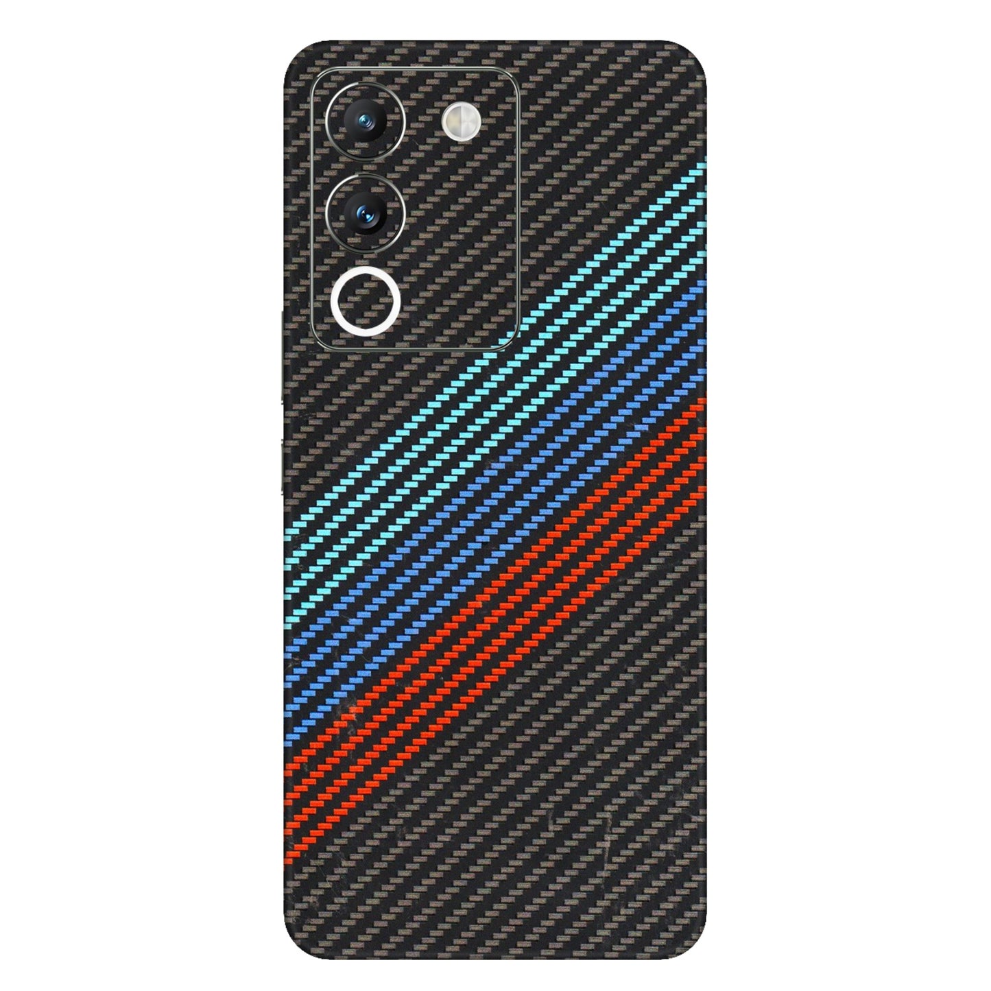 VIVO Y Series Phone Skins (All Models) - Carbon BM - 3D Embossed Finish (L-302) Vivo Y200 (5G)