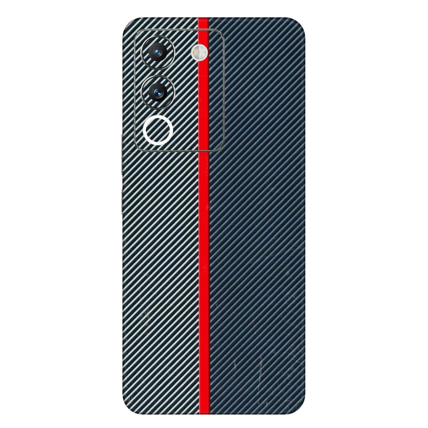 VIVO Y Series Phone Skins (All Models) - Blue Sober Lines - 3D Embossed Finish (L-305) Vivo Y200 (5G)