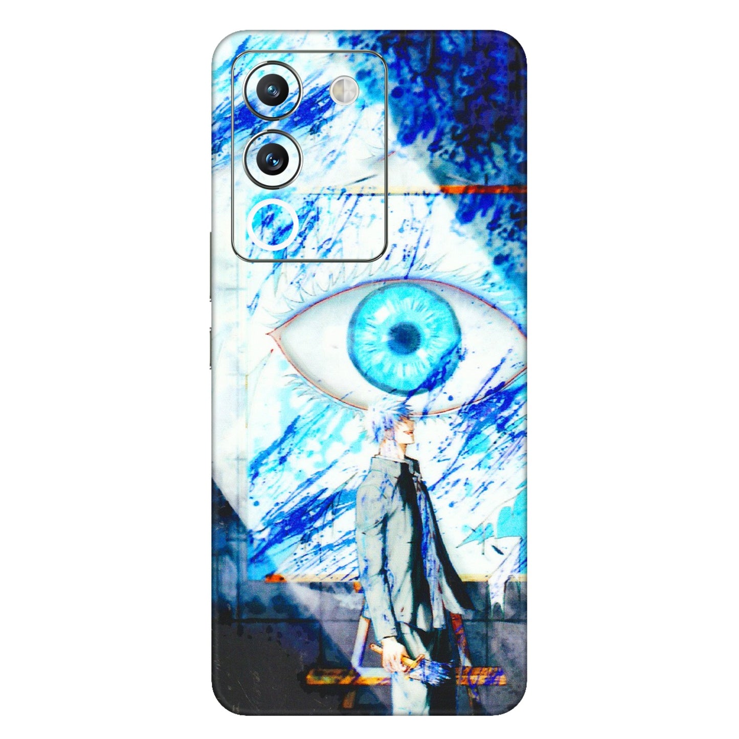 VIVO Y Series Phone Skins (All Models) - Anime Sea Blue Eye - 3D Embossed Finish (L-318) Vivo Y200 (5G)