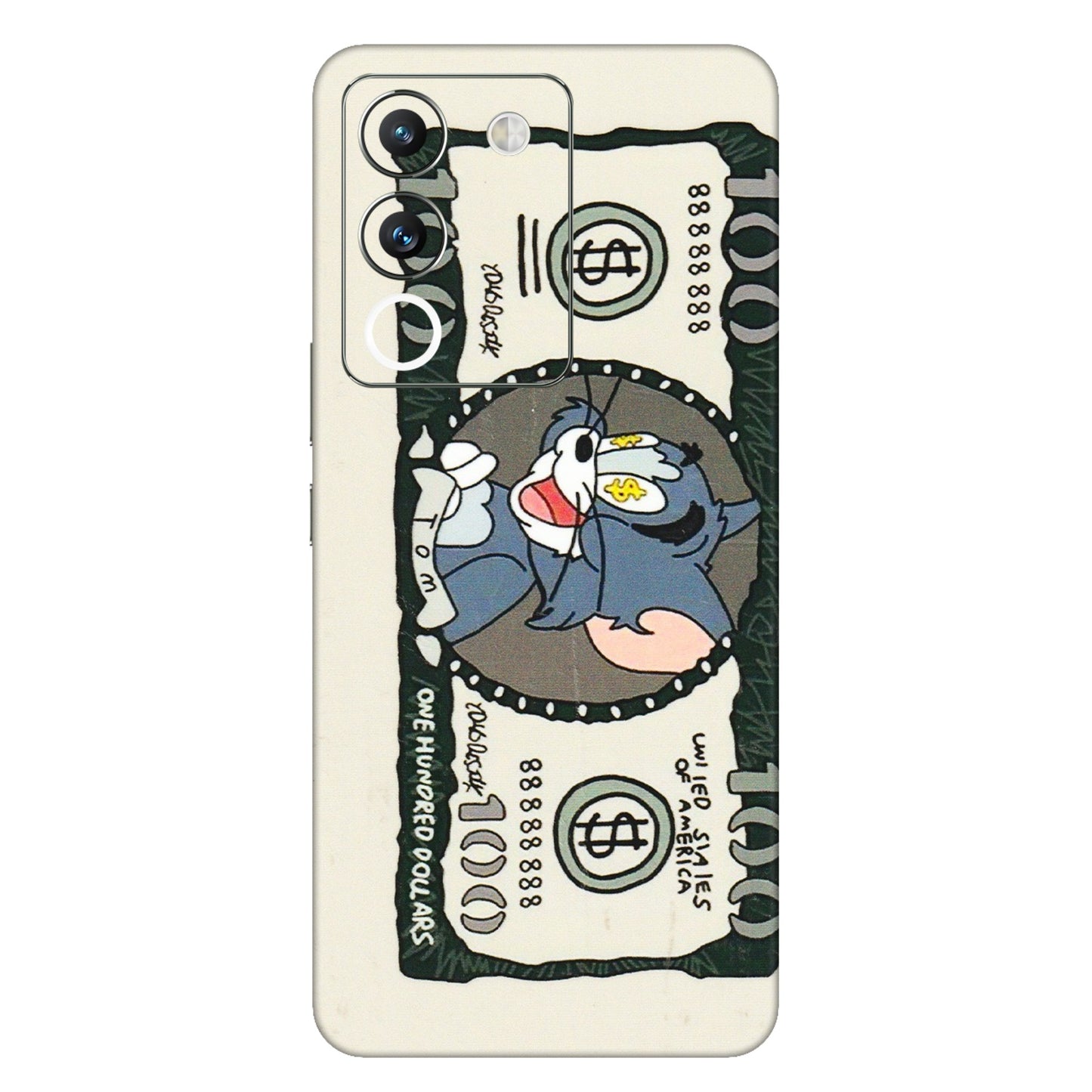 VIVO Y Series Phone Skins (All Models) - Tom Hundred Dollar - 3D Embossed Finish (L-324) Vivo Y200 (5G)