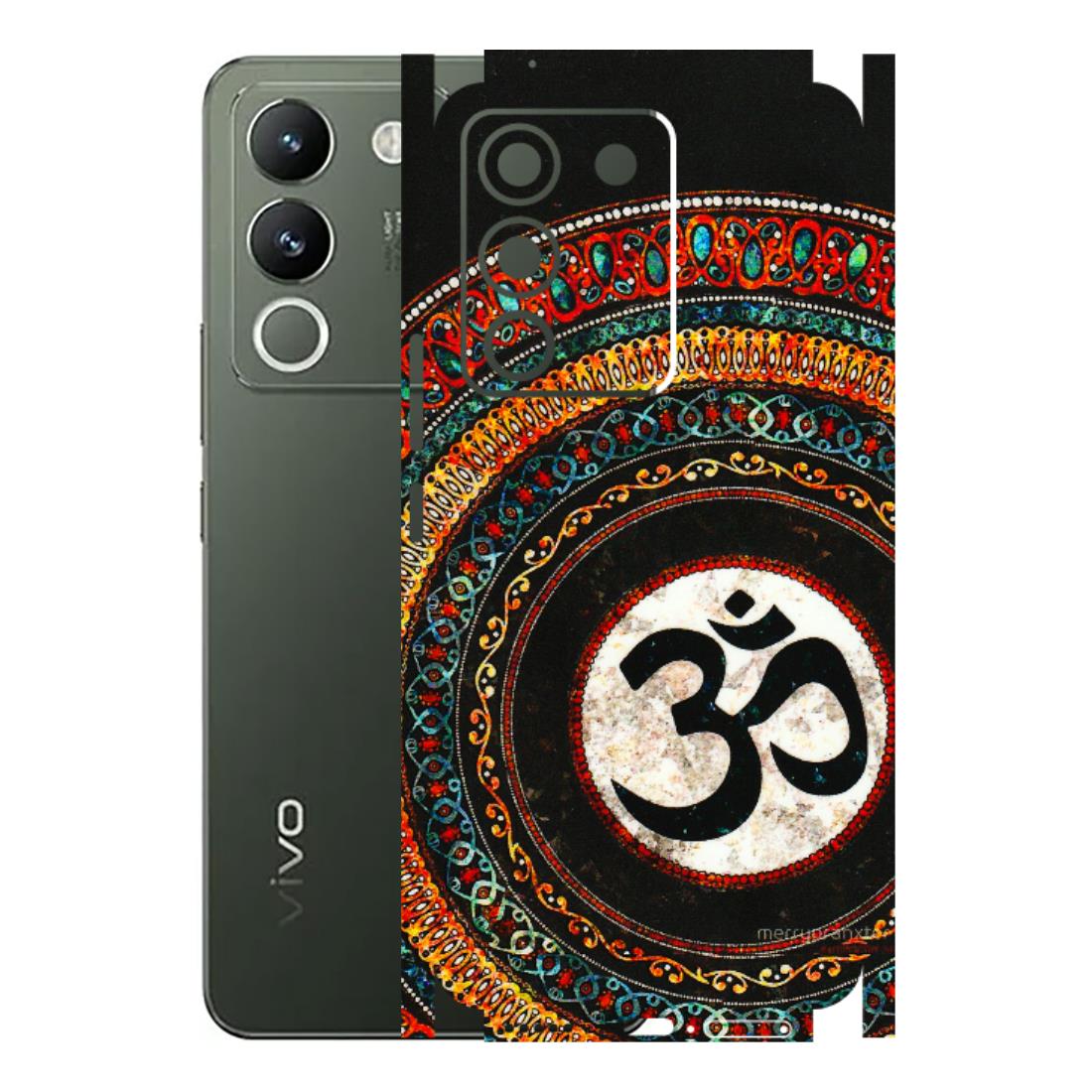 VIVO Y Series Phone Skins (All Models) - Aum Chant Abstract - 3D Embossed Finish (L-42) Vivo Y200 (5G)