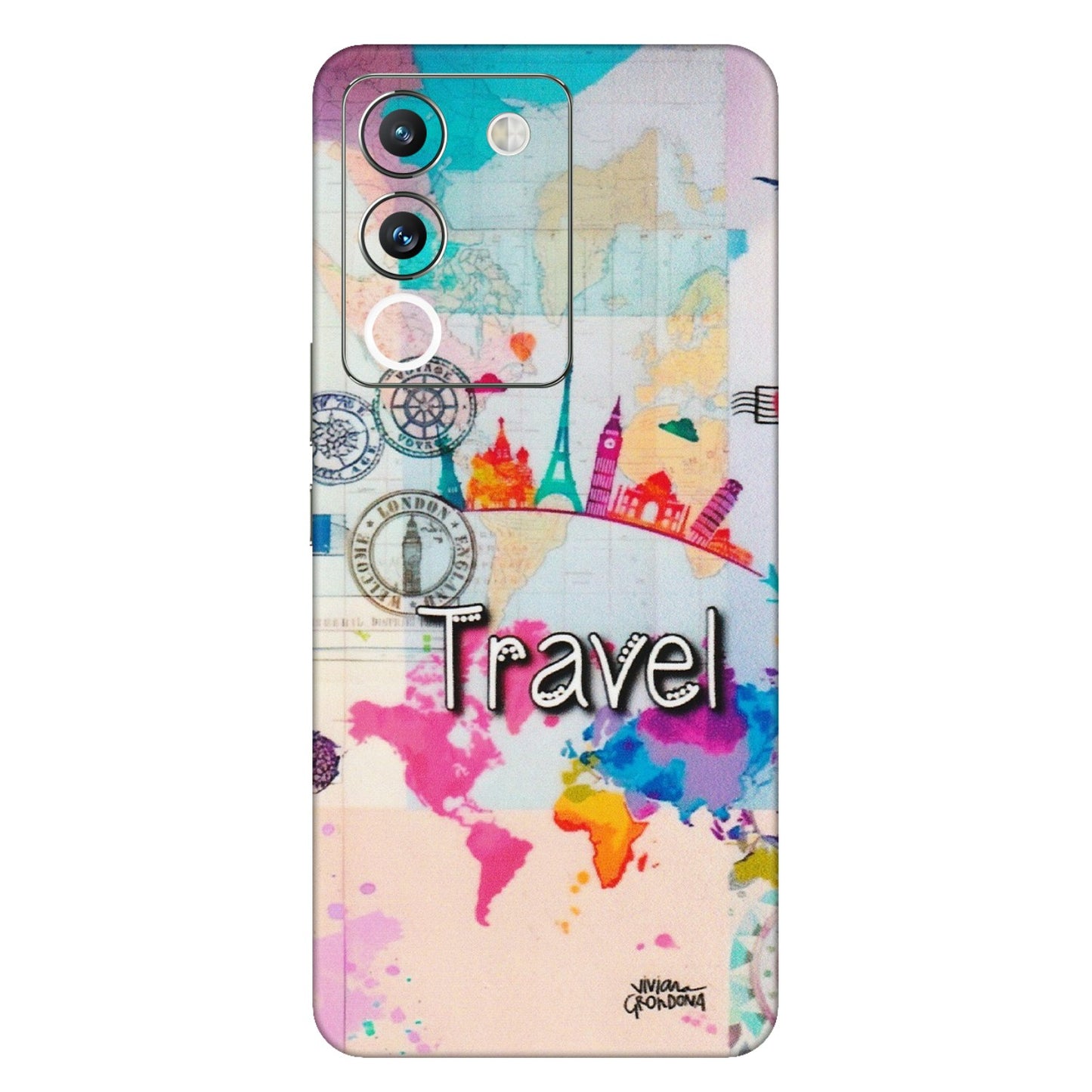 VIVO Y Series Phone Skins (All Models) - Travel The Wonders - Matte Finish (M-108) Vivo Y200 (5G)