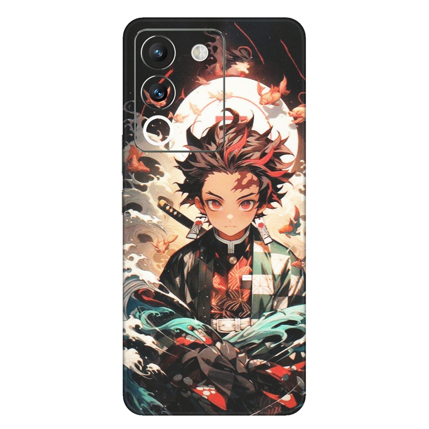 VIVO Y Series Phone Skins (All Models) - Tanjiro Demon Slayer Anime - Matte Finish (M-158) Vivo Y200 (5G)