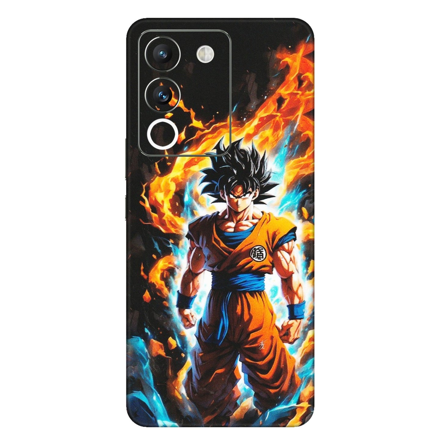 VIVO Y Series Phone Skins (All Models) - Goku Transformation Anime - Matte Finish (M-159) Vivo Y200 (5G)