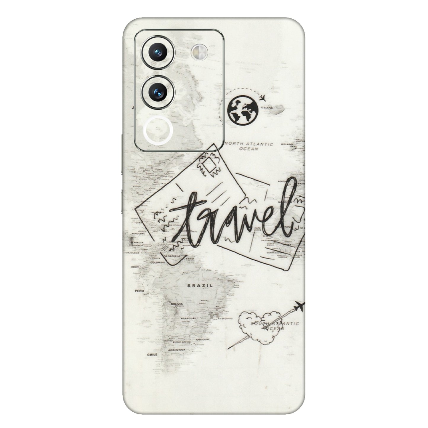 VIVO Y Series Phone Skins (All Models) - Travel Ticket - Transparent Finish (T-06) Vivo Y200 (5G)