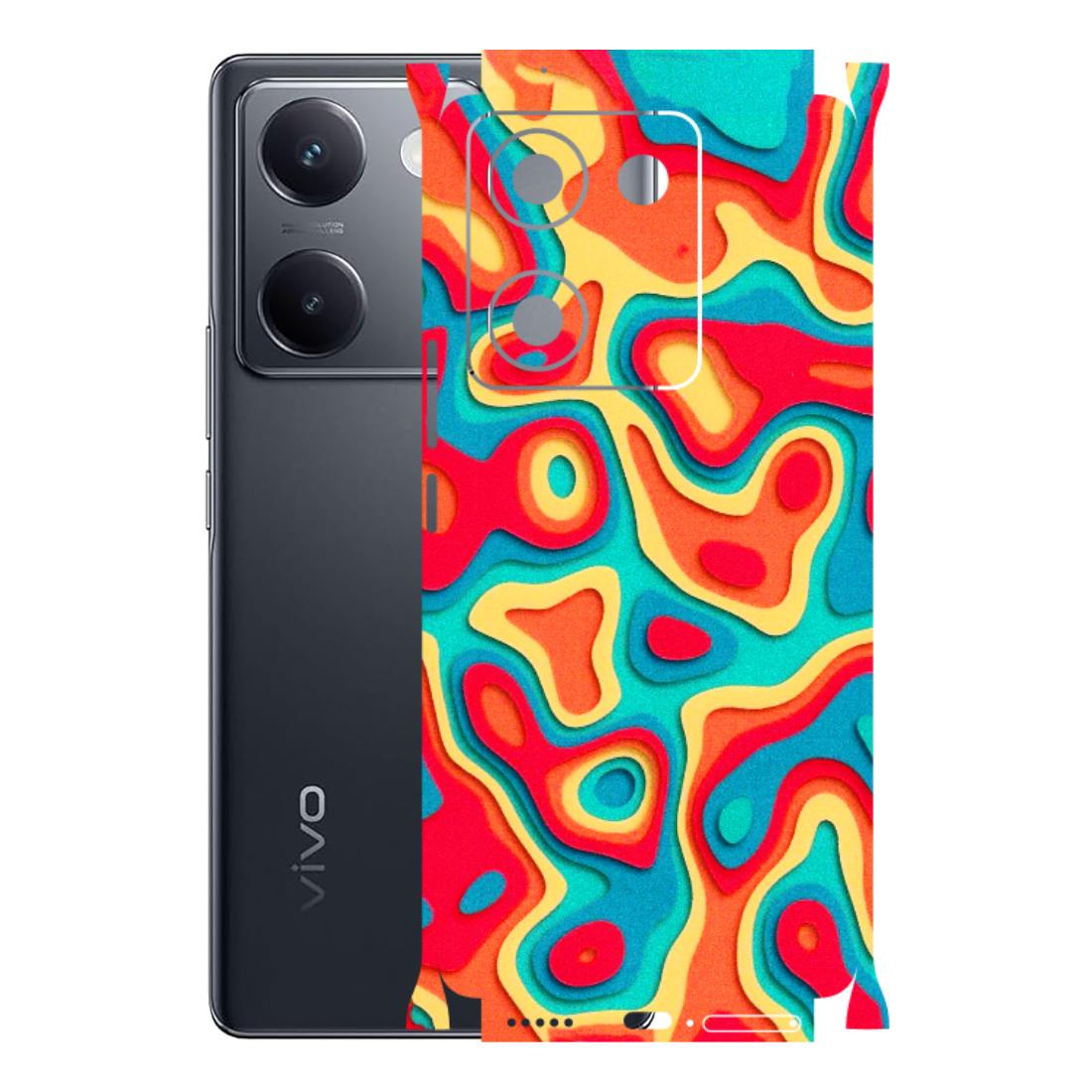 VIVO Y Series Phone Skins (All Models) - Abstract Swirl - 3D Embossed Finish (L-150) Vivo Y200 Pro