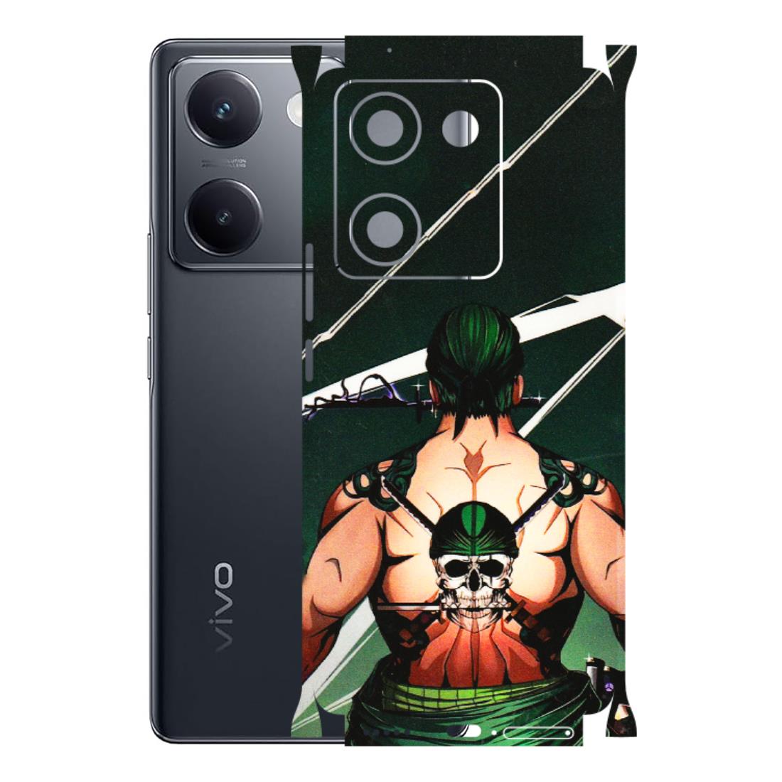 VIVO Y Series Phone Skins (All Models) - Zoro Anime - 3D Embossed Finish (L-23) Vivo Y200 Pro