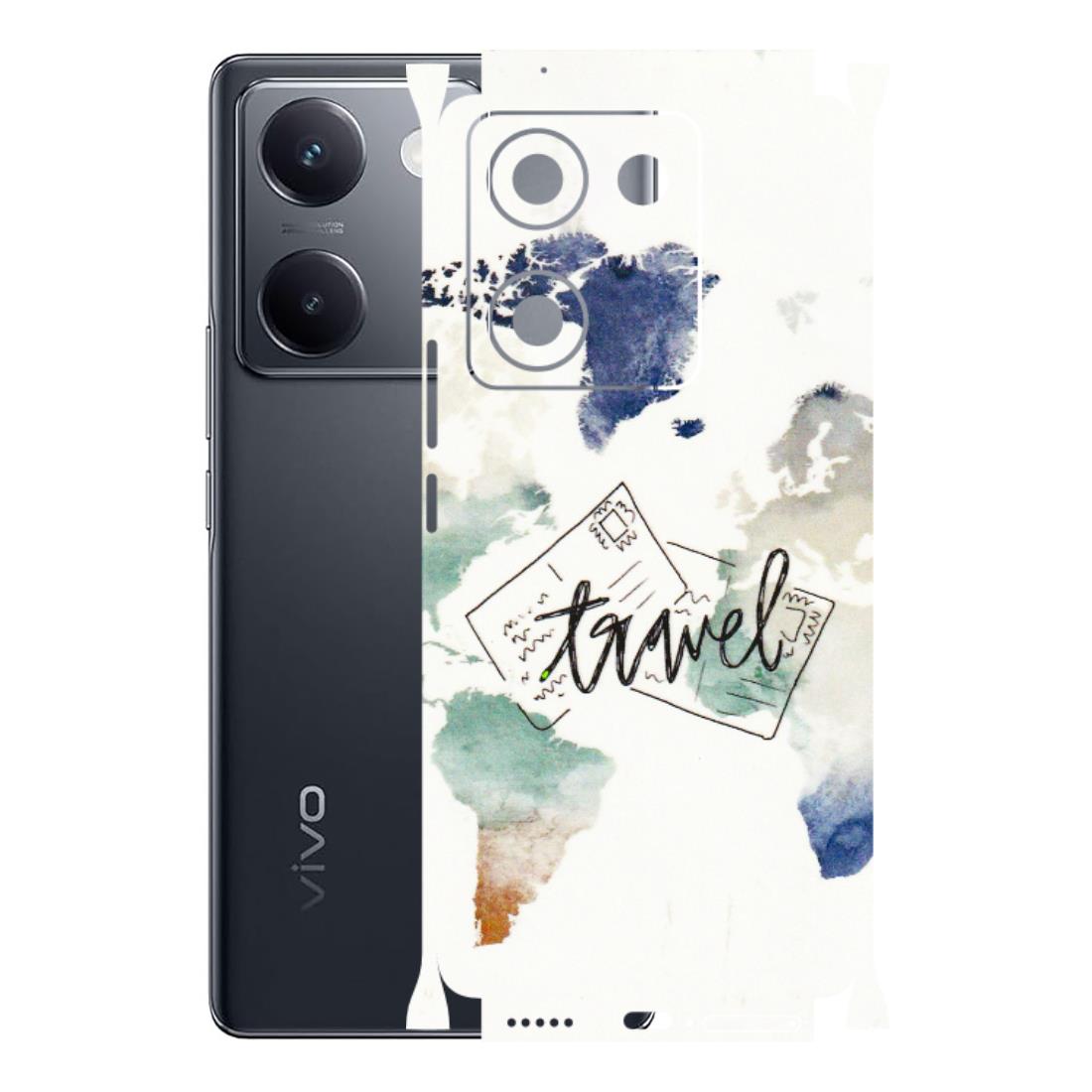 VIVO Y Series Phone Skins (All Models) - Travel The World - 3D Embossed Finish (L-232) Vivo Y200 Pro