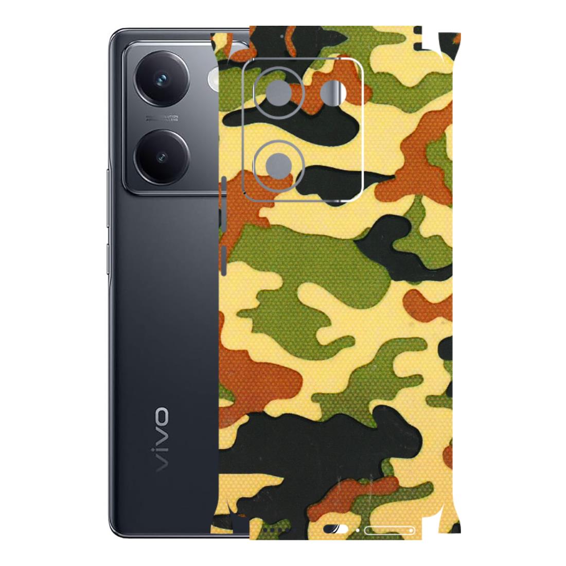 VIVO Y Series Phone Skins (All Models) - Indian Military - 3D Embossed Finish (L-234) Vivo Y200 Pro