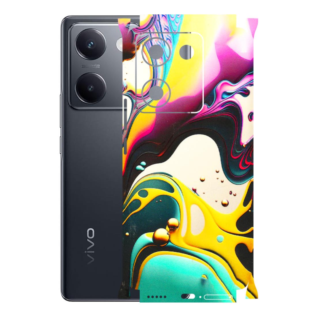 VIVO Y Series Phone Skins (All Models) - Multicolor Abstract pattern - 3D Embossed Finish (L-254) Vivo Y200 Pro