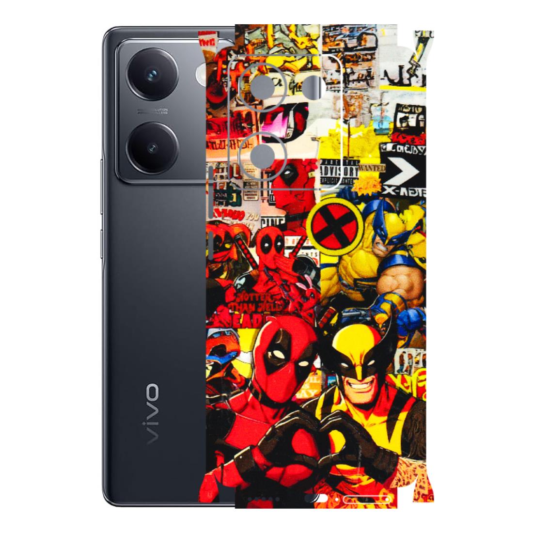 VIVO Y Series Phone Skins (All Models) - Spidy Wolverine - 3D Embossed Finish (L-310) Vivo Y200 Pro