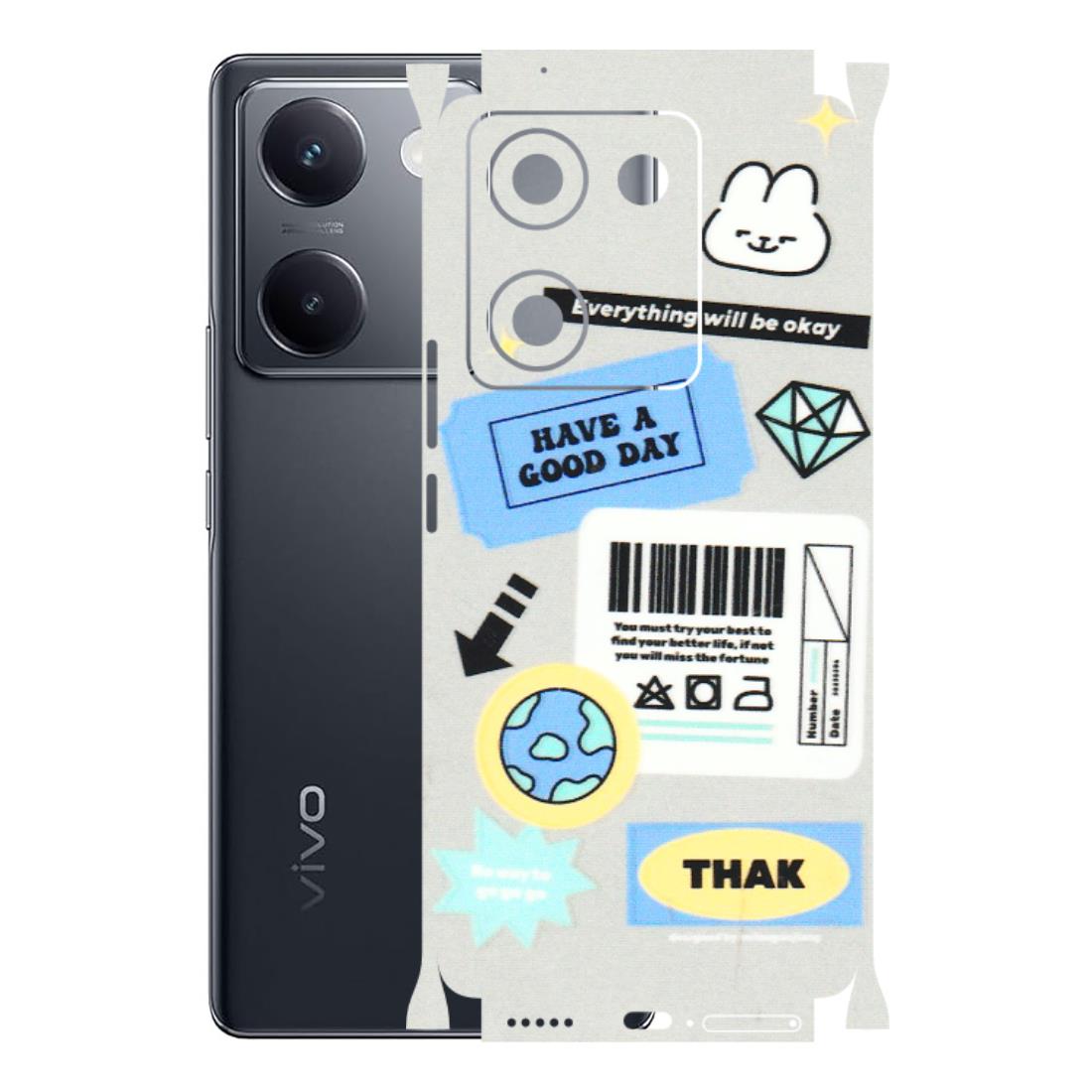 VIVO Y Series Phone Skins (All Models) - Will Be Okay Design - 3D Embossed Finish (L-316) Vivo Y200 Pro