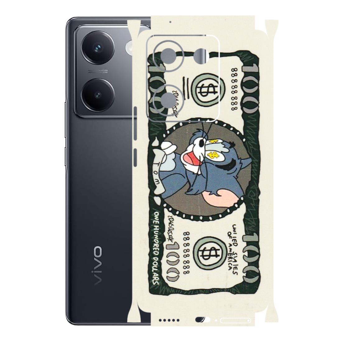 VIVO Y Series Phone Skins (All Models) - Tom Hundred Dollar - 3D Embossed Finish (L-324) Vivo Y200 Pro