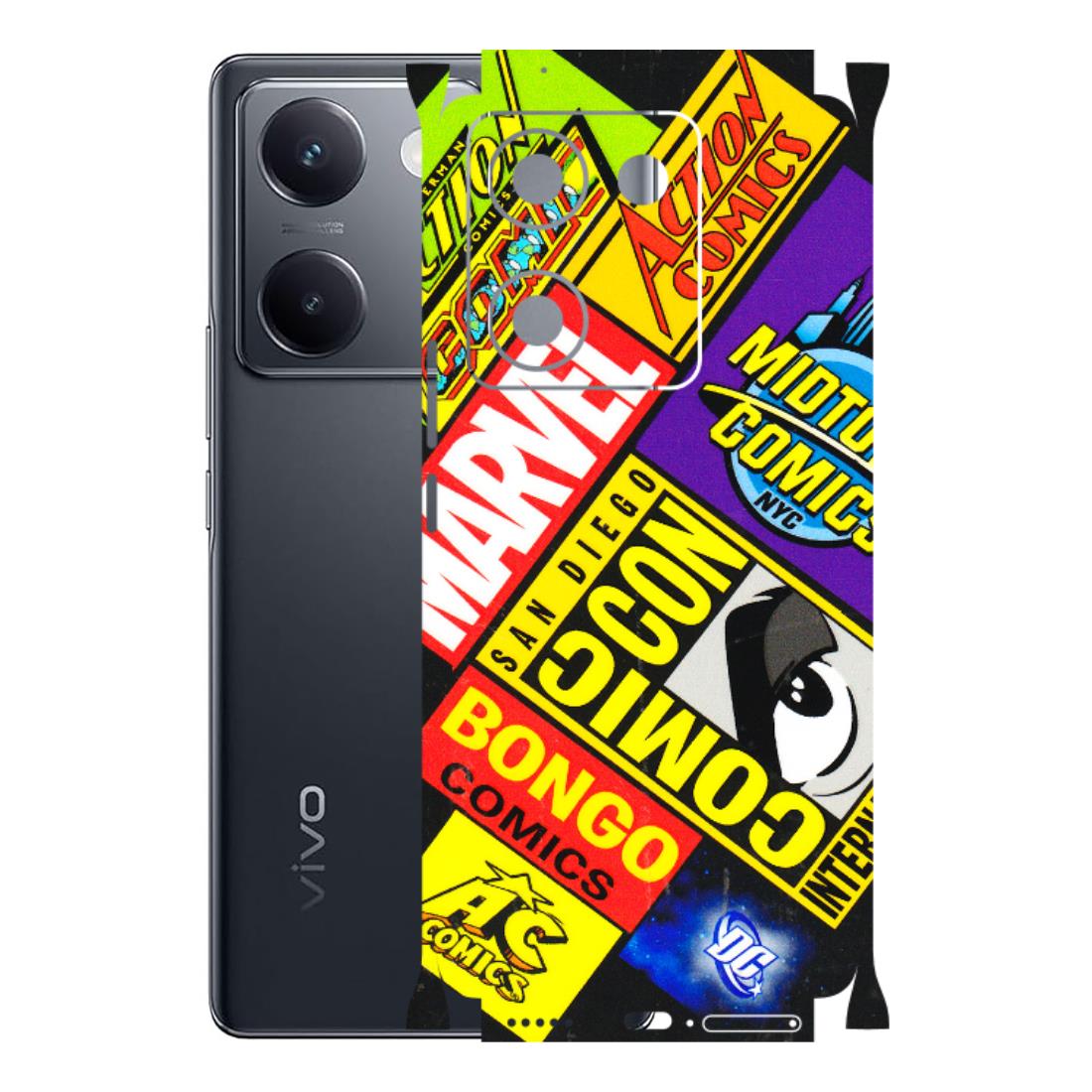 VIVO Y Series Phone Skins (All Models) - Bongo Comic Con - 3D Embossed Finish (L-325) Vivo Y200 Pro
