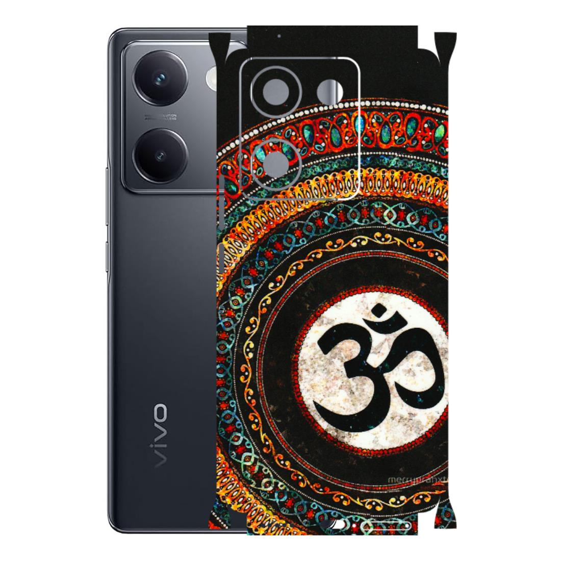 VIVO Y Series Phone Skins (All Models) - Aum Chant Abstract - 3D Embossed Finish (L-42) Vivo Y200 Pro