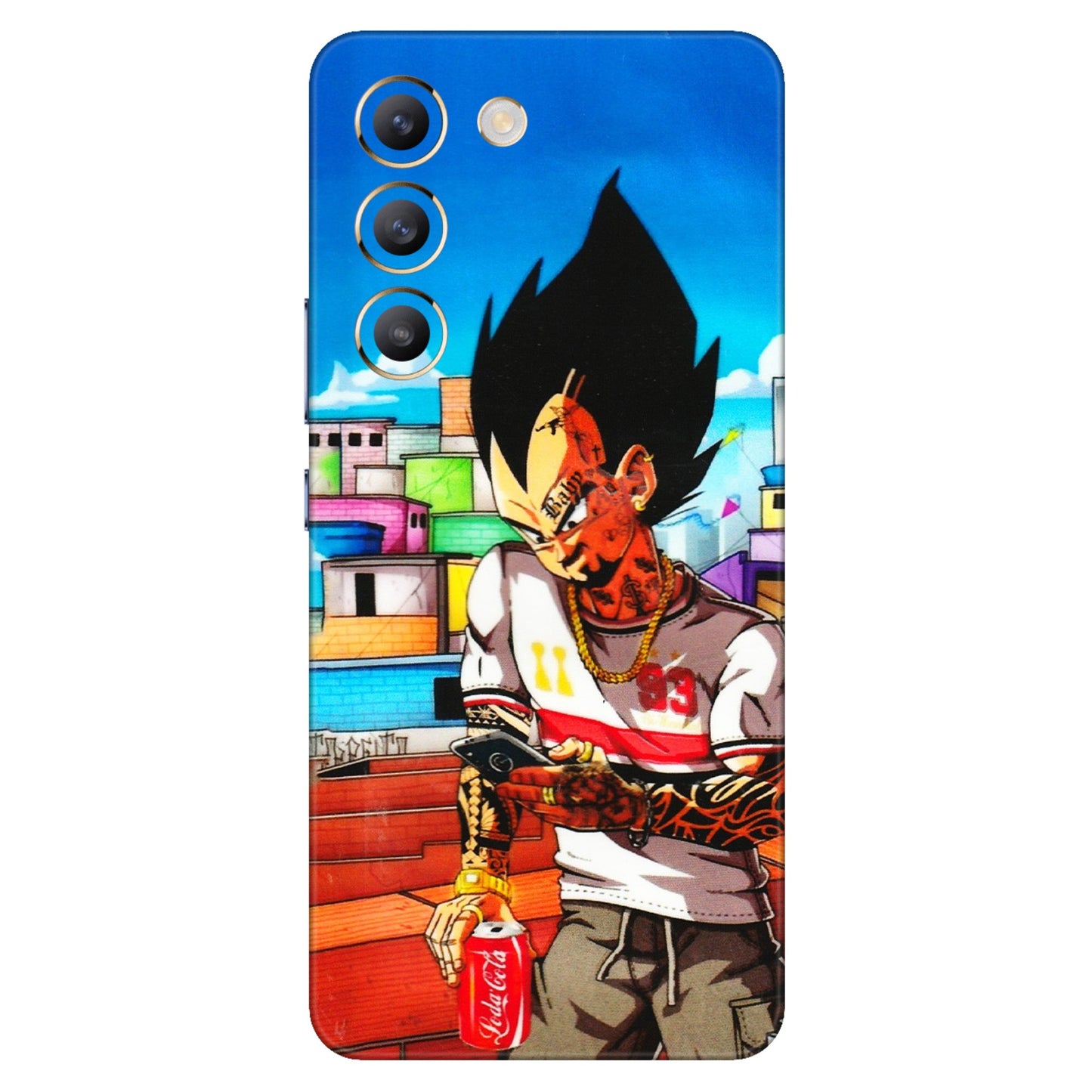 VIVO Y Series Phone Skins (All Models) - Vegeta - 3D Embossed Finish (L-136) Vivo Y200e (5G)