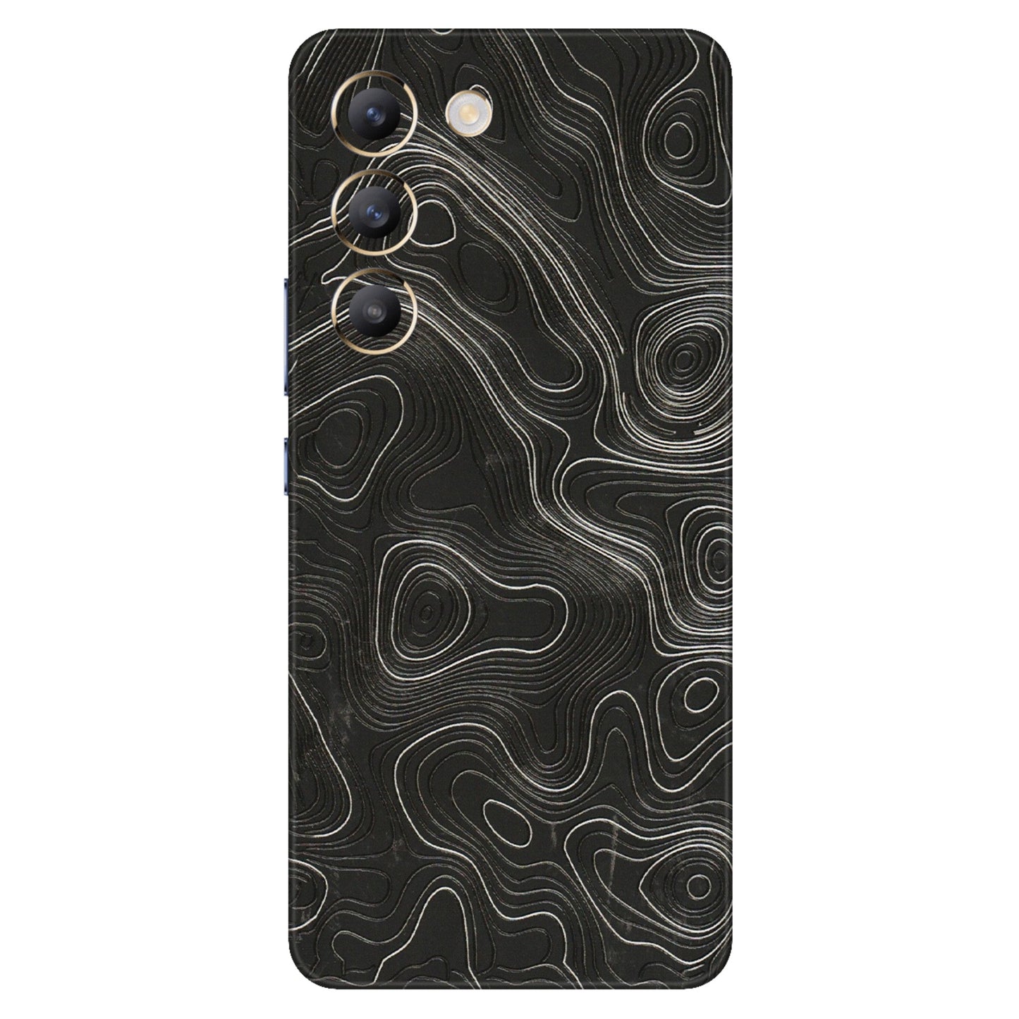 VIVO Y Series Phone Skins (All Models) - Abstract White Line Map - 3D Embossed Finish (L-269) Vivo Y200e (5G)