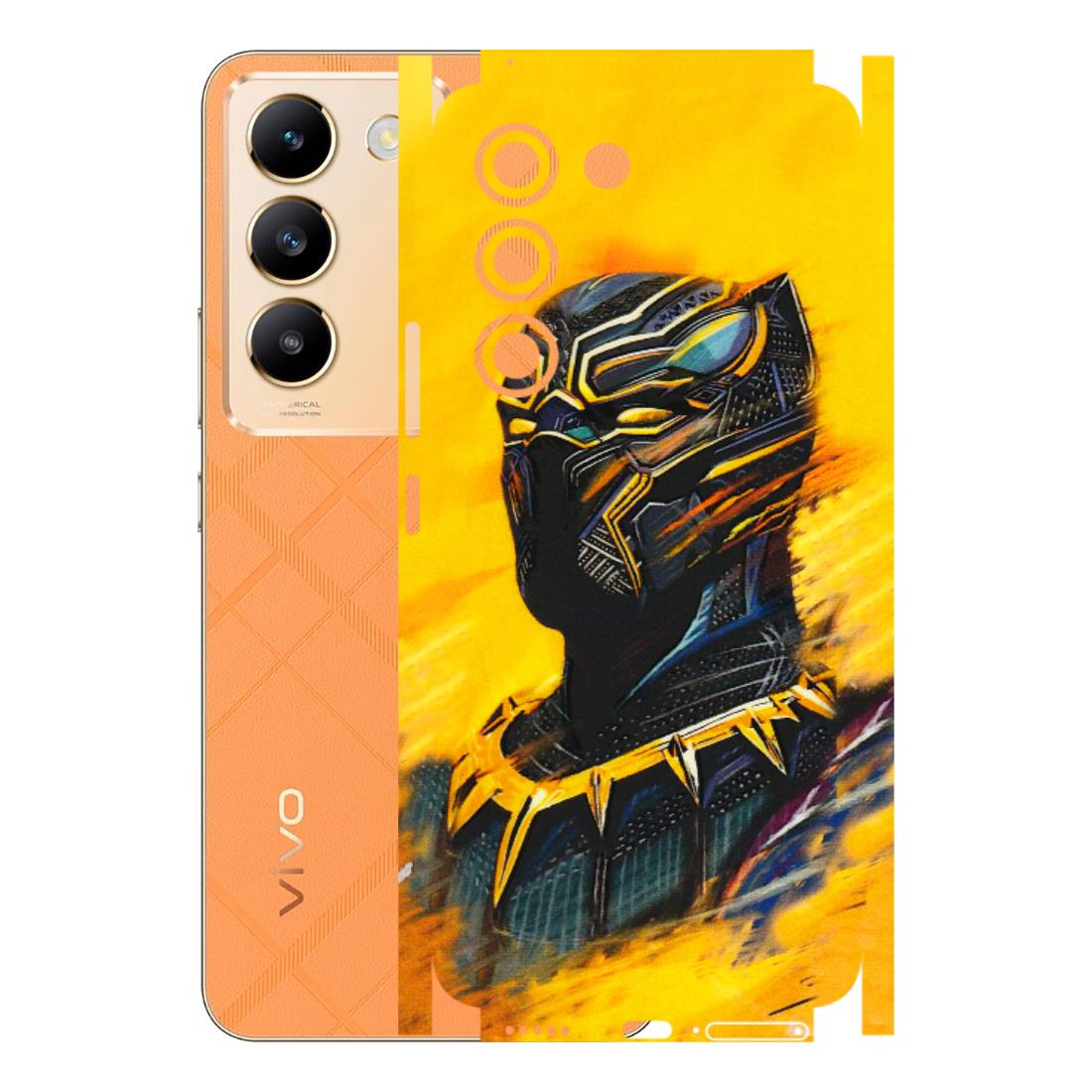 VIVO Y Series Phone Skins (All Models) - Yellow Panther - 3D Embossed Finish (L-54) Vivo Y200e (5G)