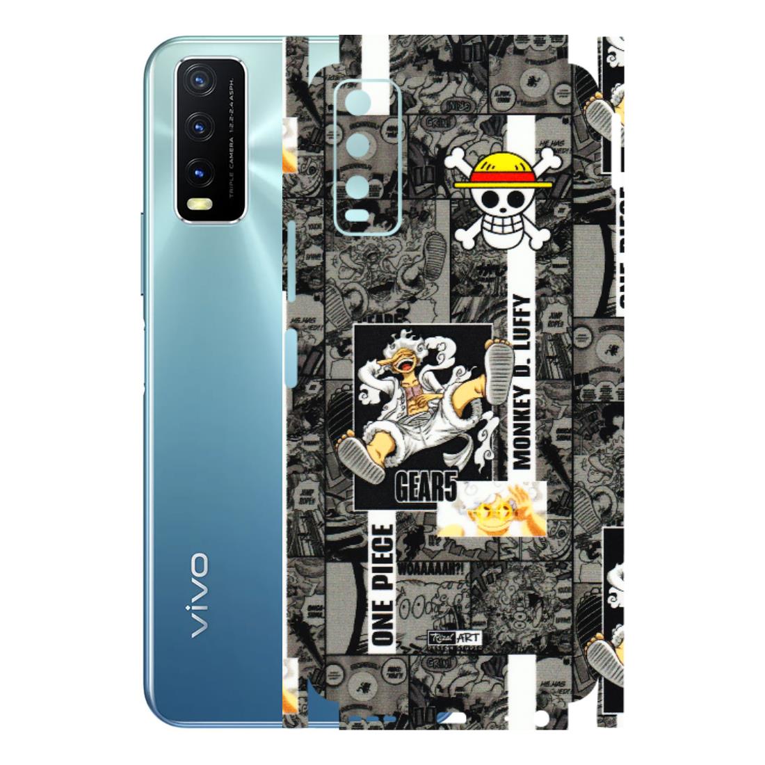 VIVO Y Series Phone Skins (All Models) - Cuffy Anime MonkeyCamic - 3D Embossed Finish (L-242) Vivo Y20G 2021