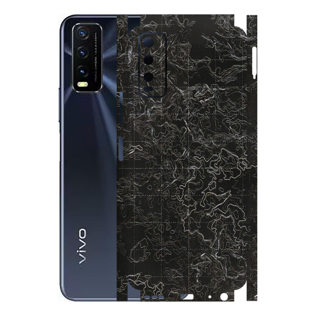 VIVO Y Series Phone Skins (All Models) - Black map Texture - 3D Embossed Finish (L-201) Vivo Y20