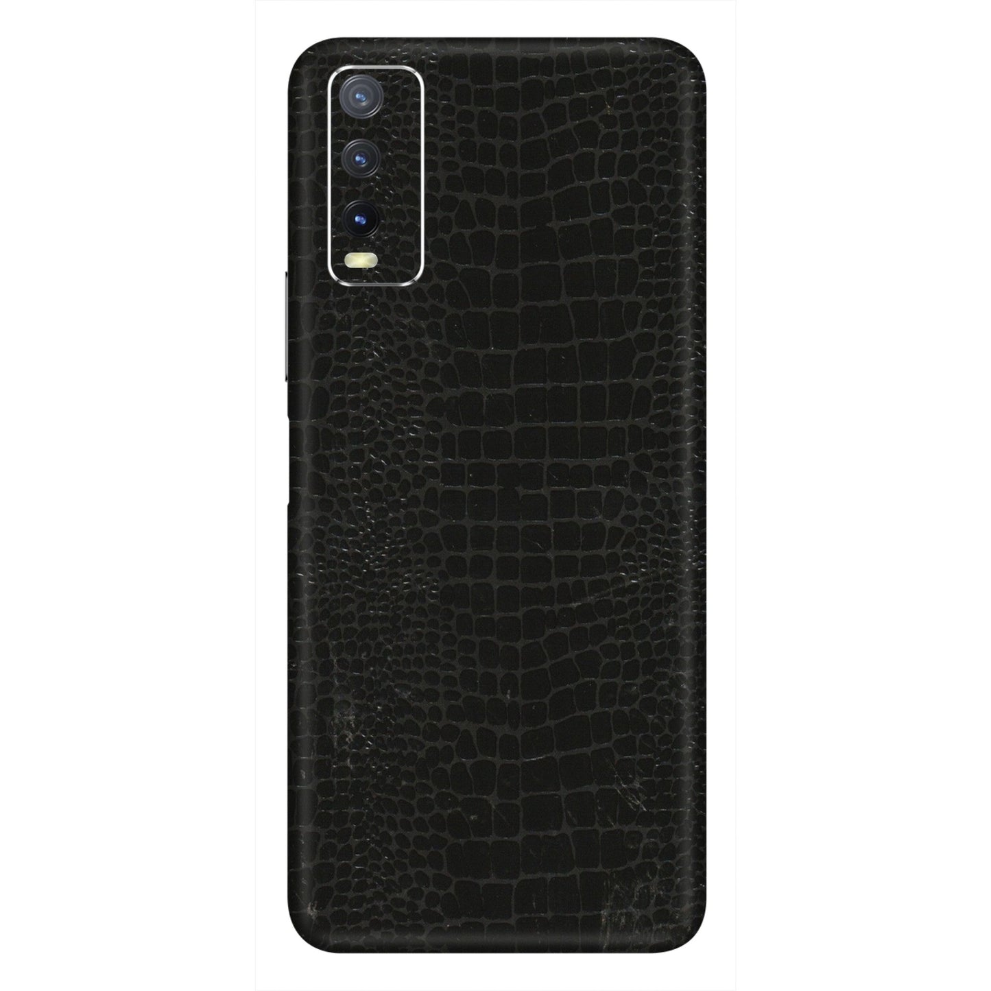 VIVO Y Series Phone Skins (All Models) - Snake Leather Black - 3D Embossed Finish (L-107) Vivo Y20i