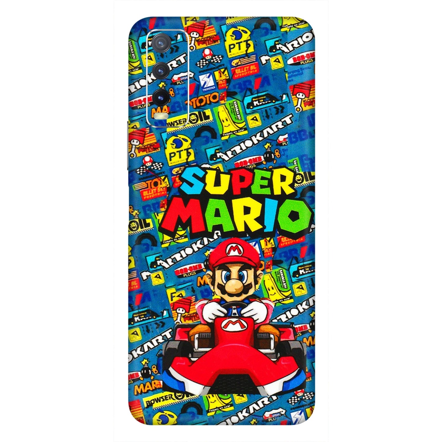 VIVO Y Series Phone Skins (All Models) - Super Mario Kart - 3D Embossed Finish (L-140) Vivo Y20i