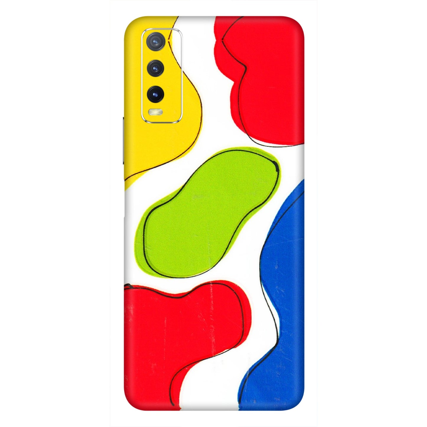 VIVO Y Series Phone Skins (All Models) - RGB Colour Paint - 3D Embossed Finish (L-284) Vivo Y20i