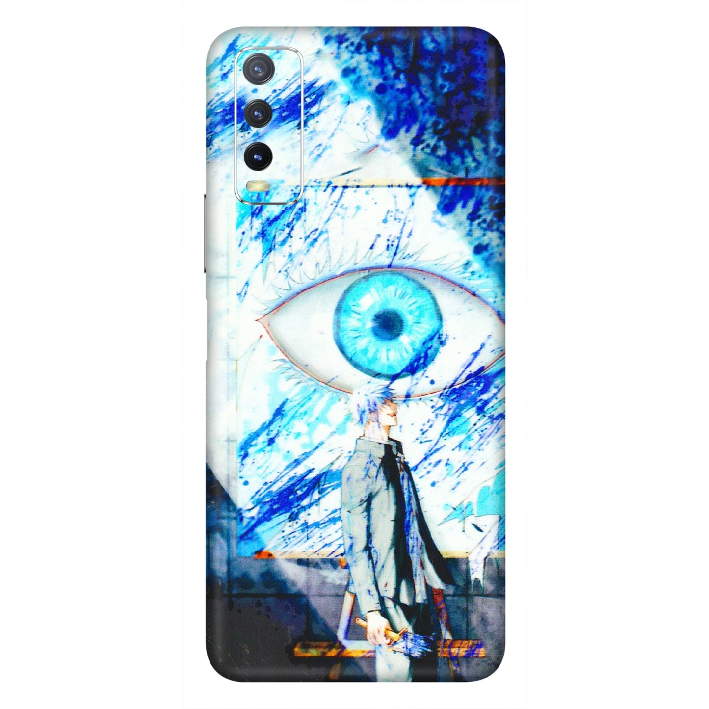 VIVO Y Series Phone Skins (All Models) - Anime Sea Blue Eye - 3D Embossed Finish (L-318) Vivo Y20i