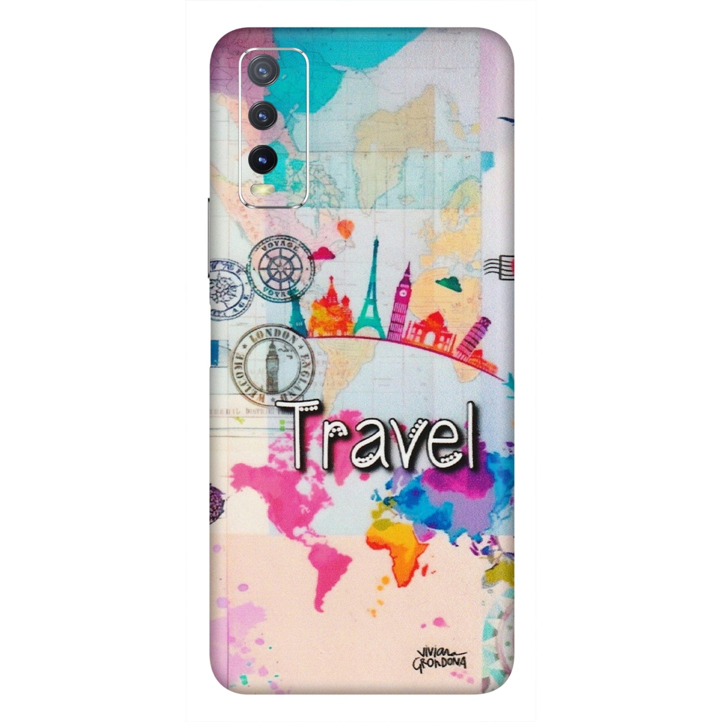 VIVO Y Series Phone Skins (All Models) - Travel The Wonders - Matte Finish (M-108) Vivo Y20i