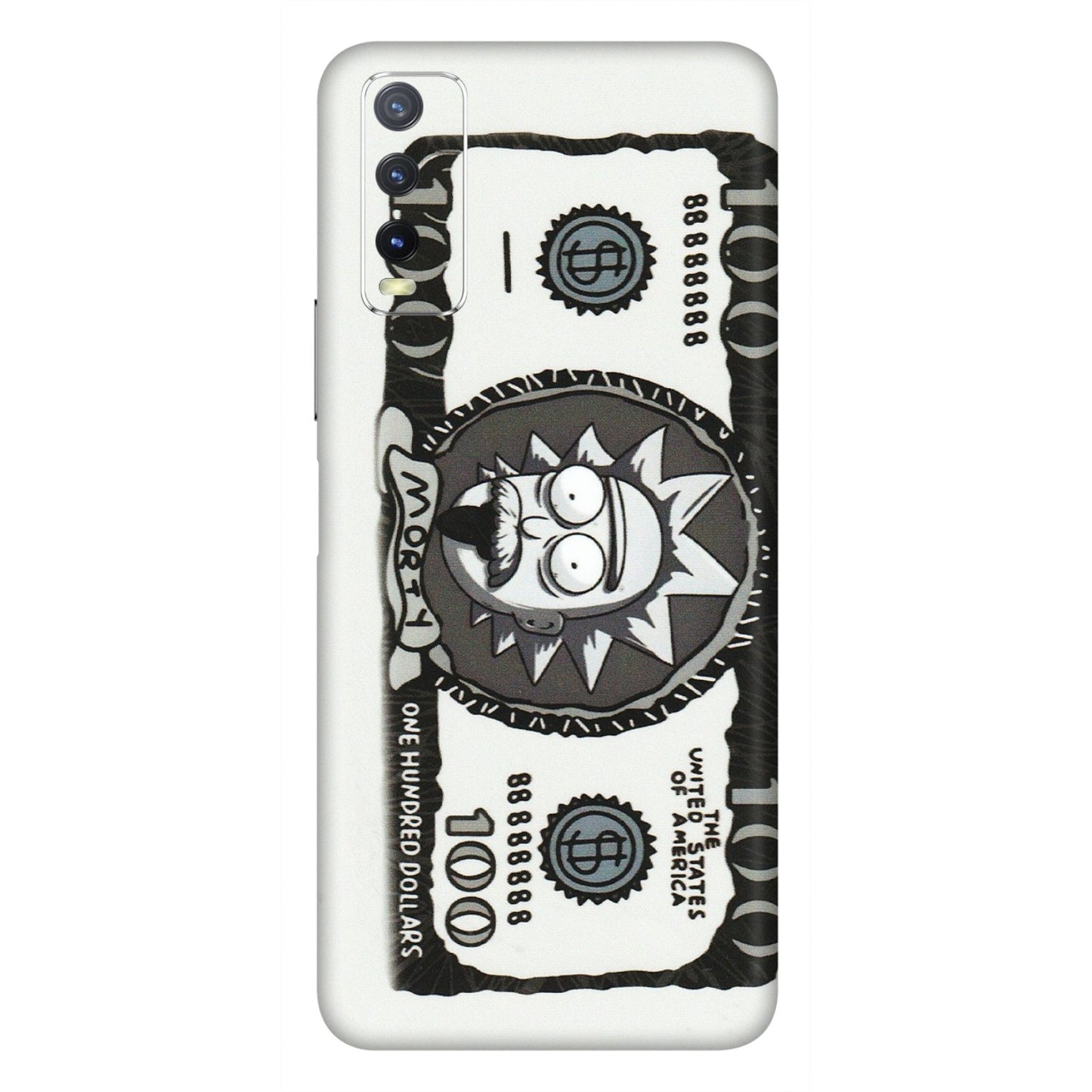 VIVO Y Series Phone Skins (All Models) - Rick And Morty Hundred Dollar Anime - Matte Finish (M-161) Vivo Y20i