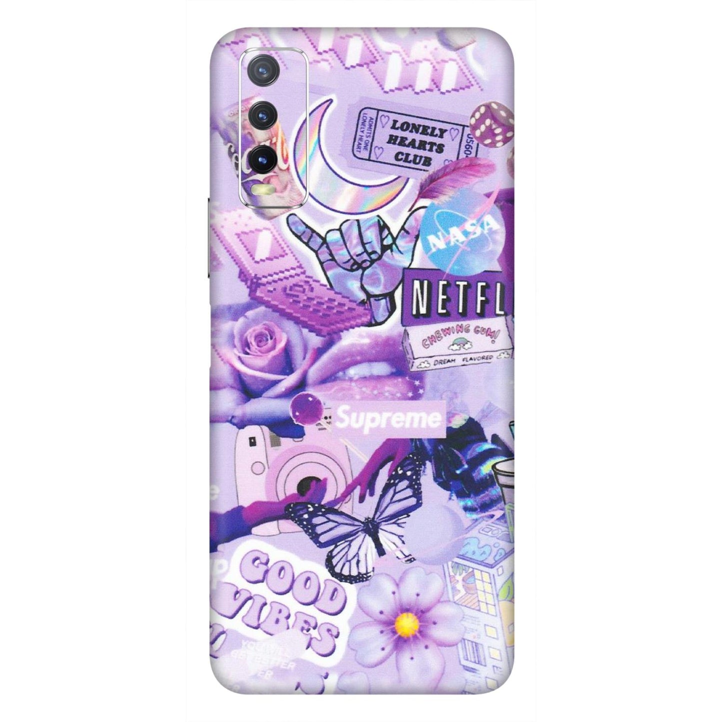 VIVO Y Series Phone Skins (All Models) - Supreme Purple Magic - Matte Finish (M-88) Vivo Y20i