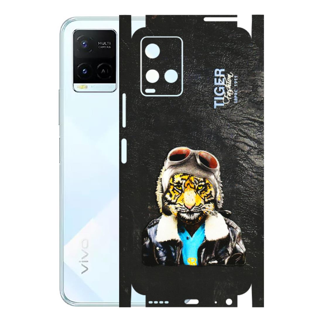 VIVO Y Series Phone Skins (All Models) - Rider Tiger - 3D Embossed Finish (L-113) Vivo Y21E 5G