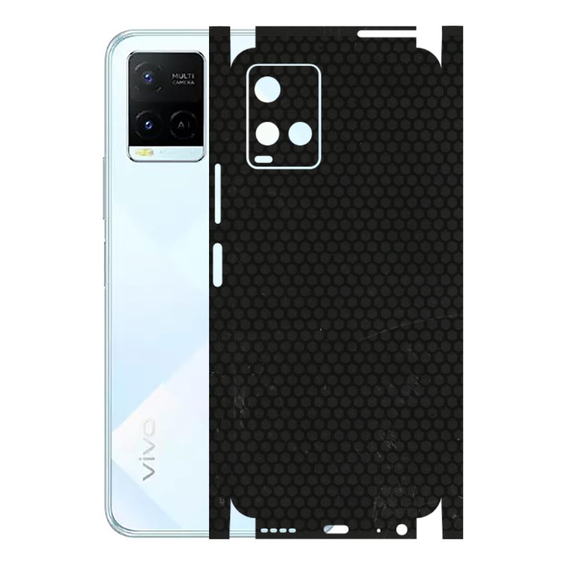 VIVO Y Series Phone Skins (All Models) - Black honeycomb - 3D Embossed Finish (L-114) Vivo Y21E 5G
