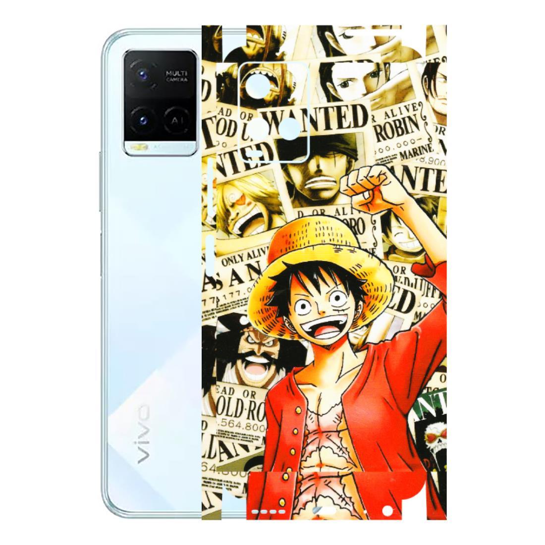 VIVO Y Series Phone Skins (All Models) - Luffy Anime - 3D Embossed Finish (L-177) Vivo Y21E 5G