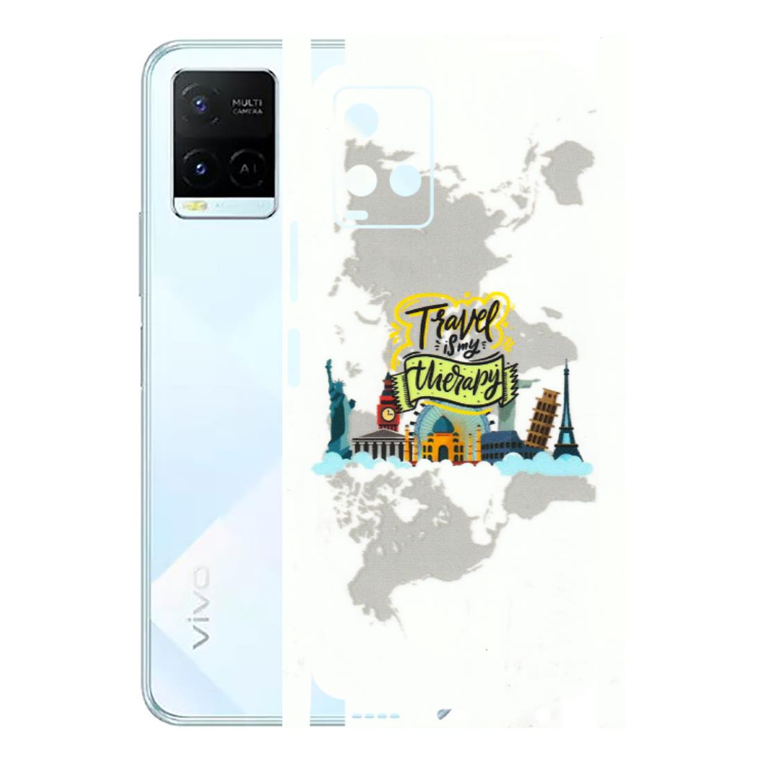 VIVO Y Series Phone Skins (All Models) - Travel Therapy - 3D Embossed Finish (L-199) Vivo Y21E 5G