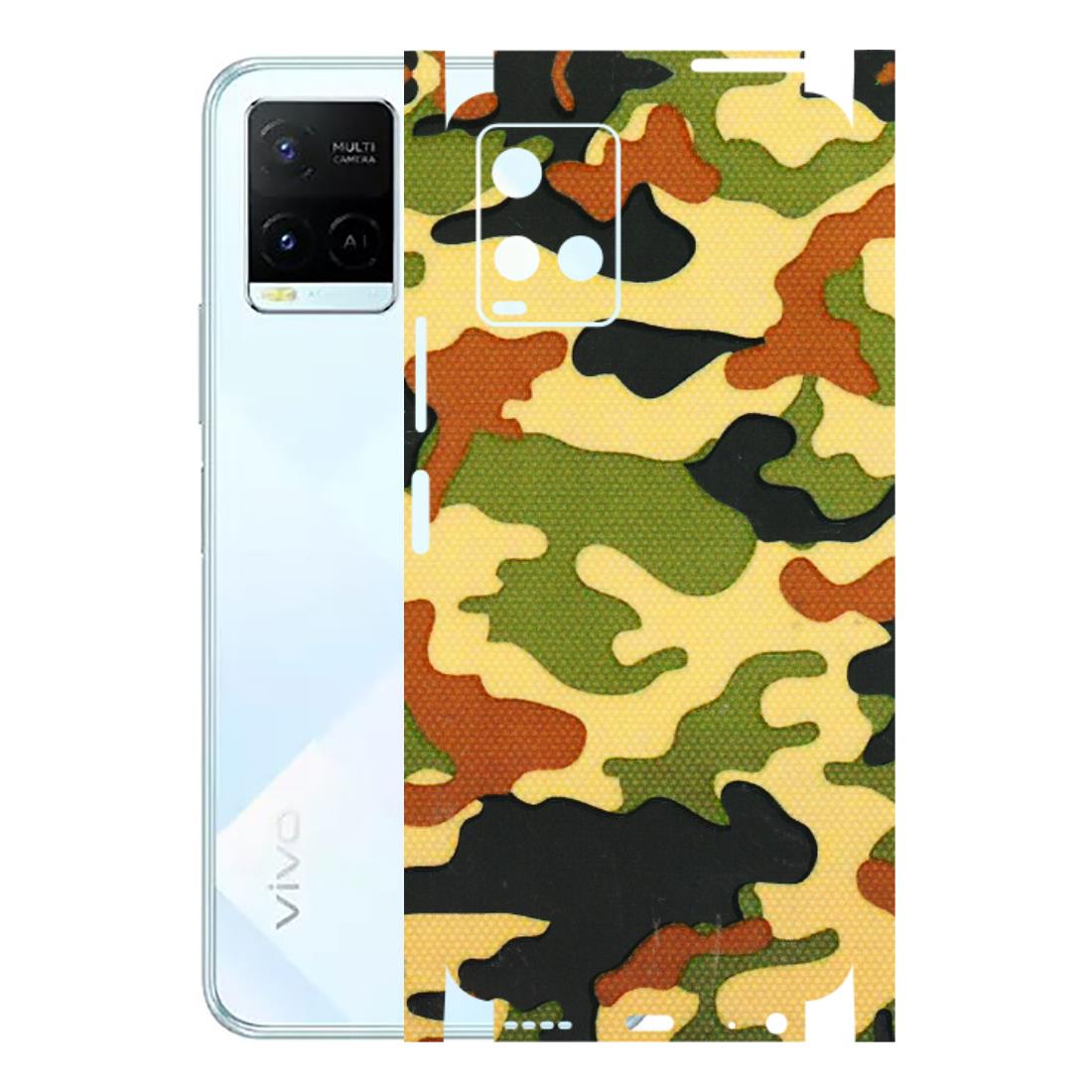 VIVO Y Series Phone Skins (All Models) - Indian Military - 3D Embossed Finish (L-234) Vivo Y21E 5G