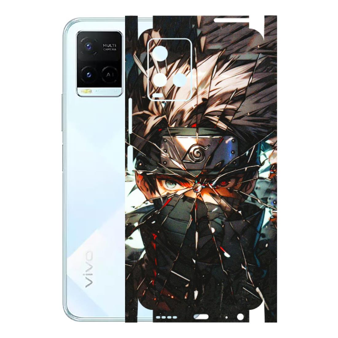 VIVO Y Series Phone Skins (All Models) - Kakashi Shattered Glass Effect - 3D Embossed Finish (L-237) Vivo Y21E 5G