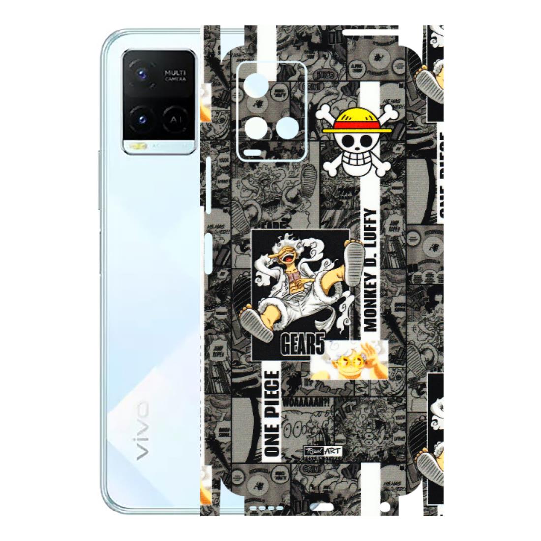 VIVO Y Series Phone Skins (All Models) - Cuffy Anime MonkeyCamic - 3D Embossed Finish (L-242) Vivo Y21E 5G