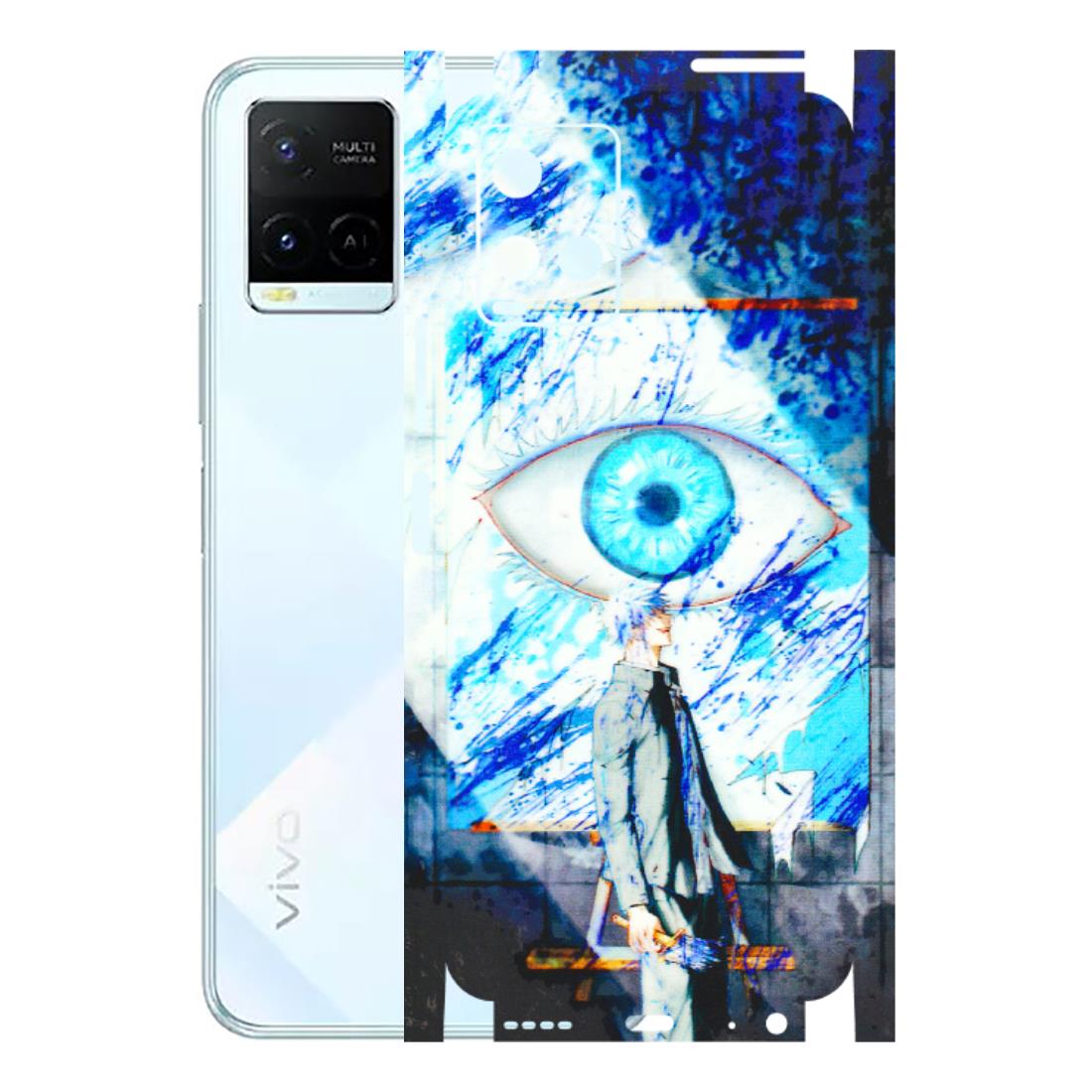 VIVO Y Series Phone Skins (All Models) - Anime Sea Blue Eye - 3D Embossed Finish (L-318) Vivo Y21E 5G