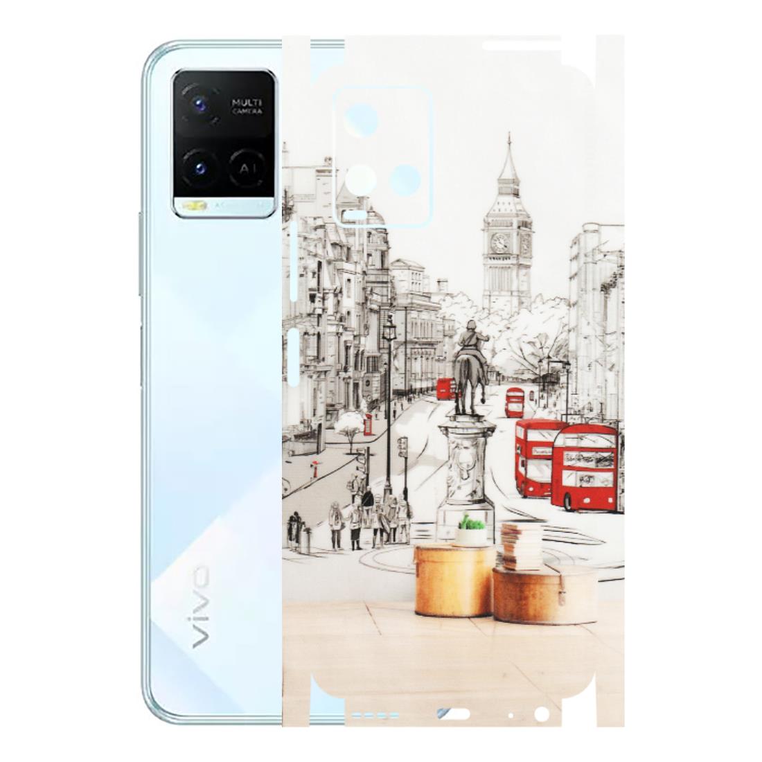 VIVO Y Series Phone Skins (All Models) - London Street - Transparent Finish (T-02) Vivo Y21E 5G