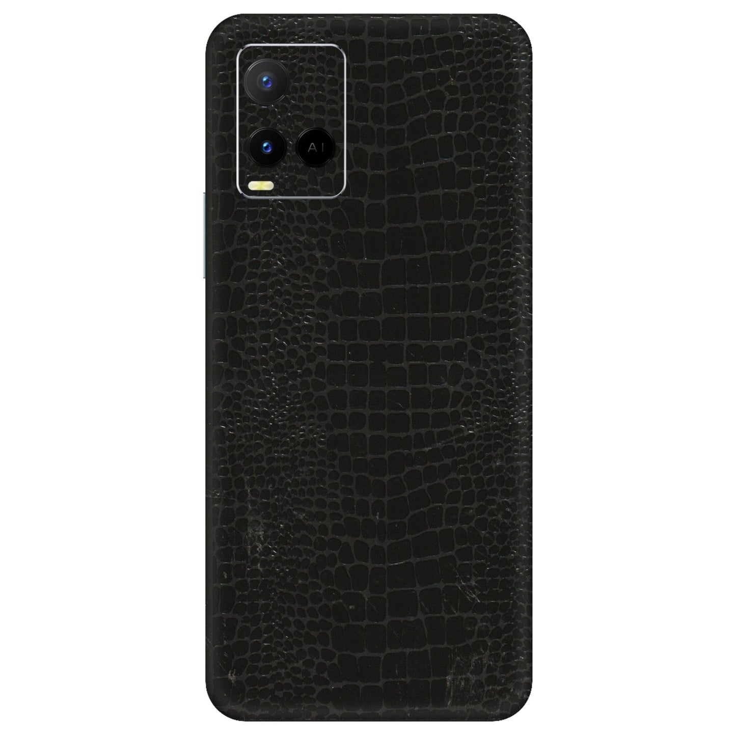 VIVO Y Series Phone Skins (All Models) - Snake Leather Black - 3D Embossed Finish (L-107) Vivo Y21 G