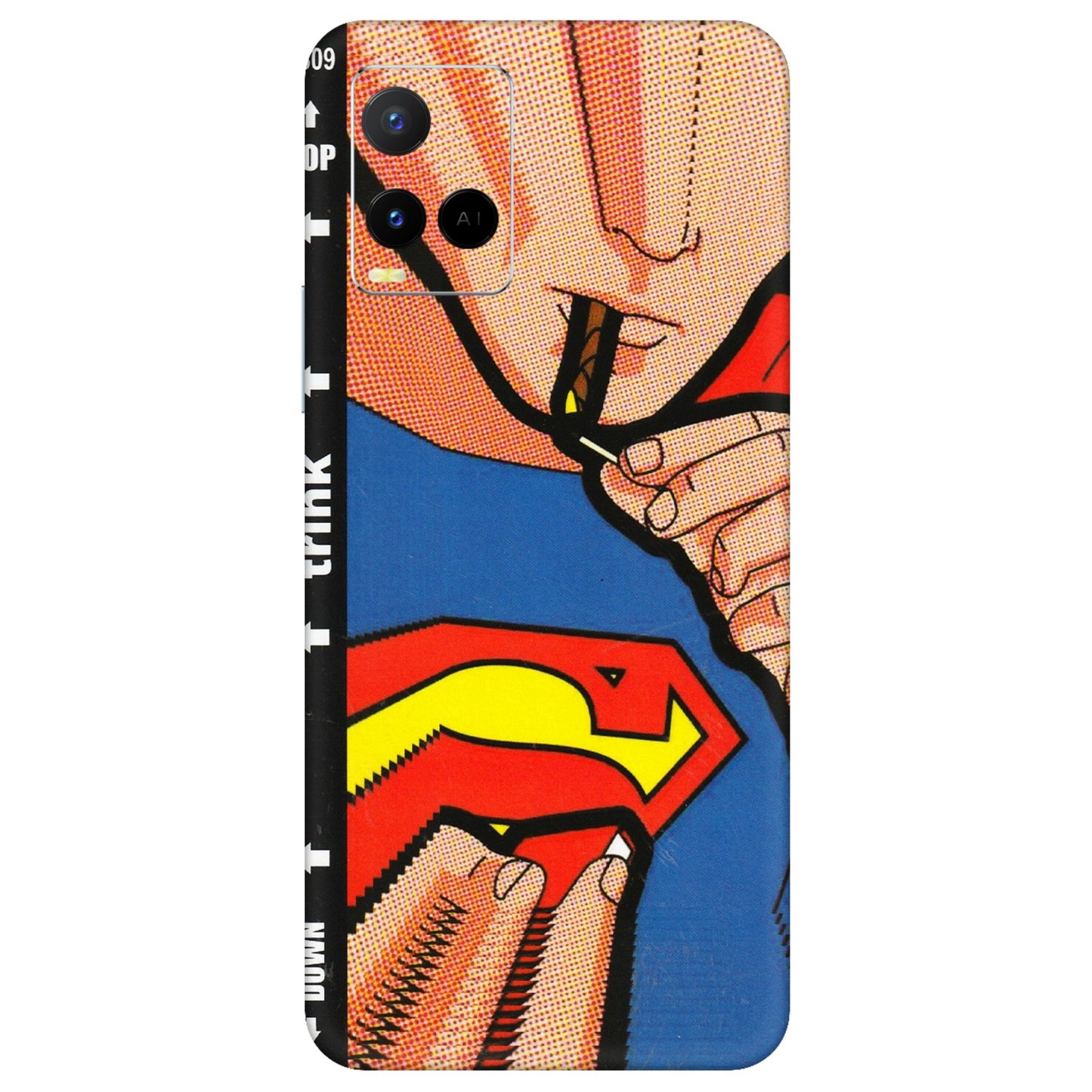 VIVO Y Series Phone Skins (All Models) - Superman Sutta - 3D Embossed Finish (L-130) Vivo Y21 G
